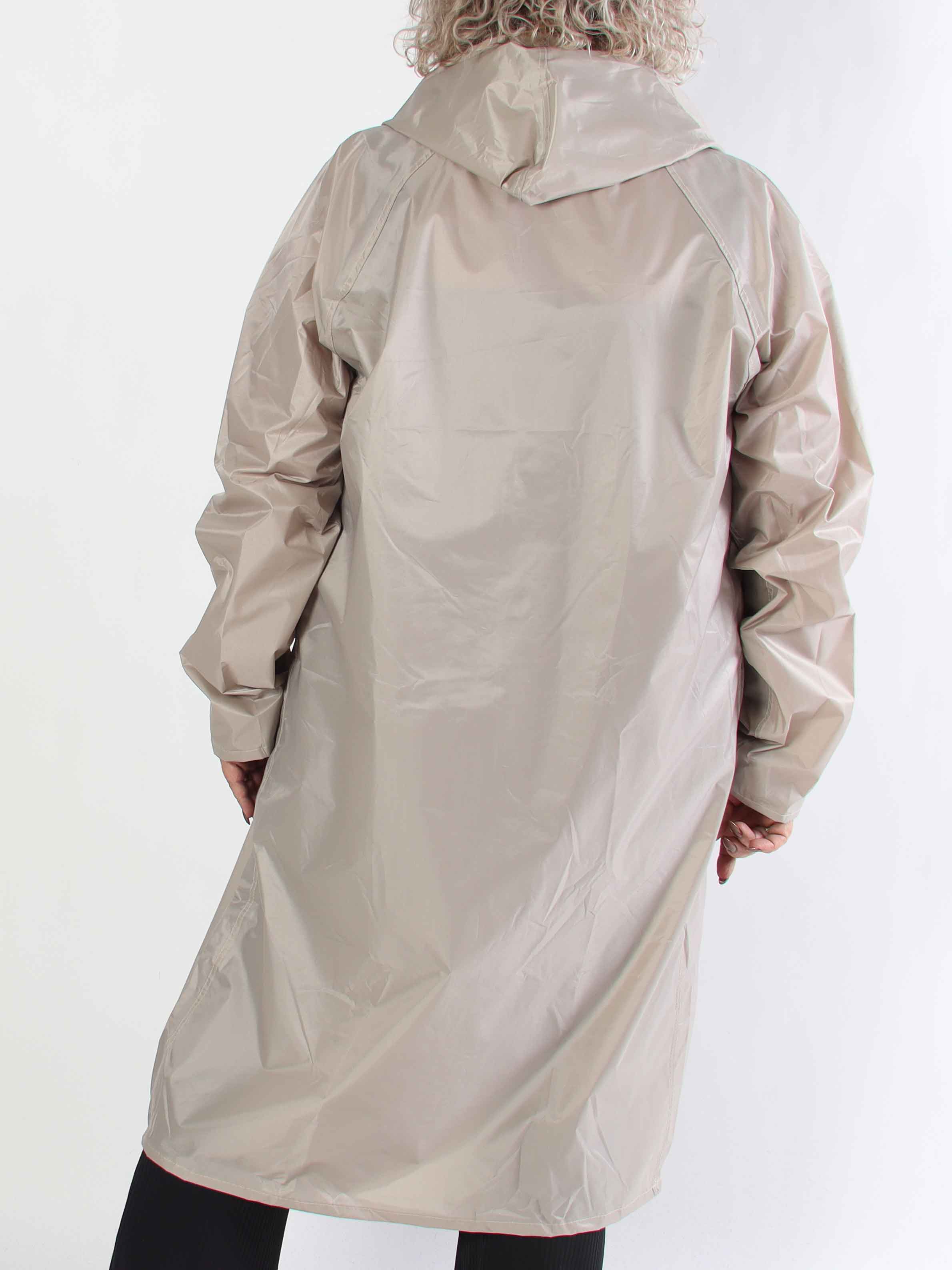 Reina - Plus size regnjacka med huva